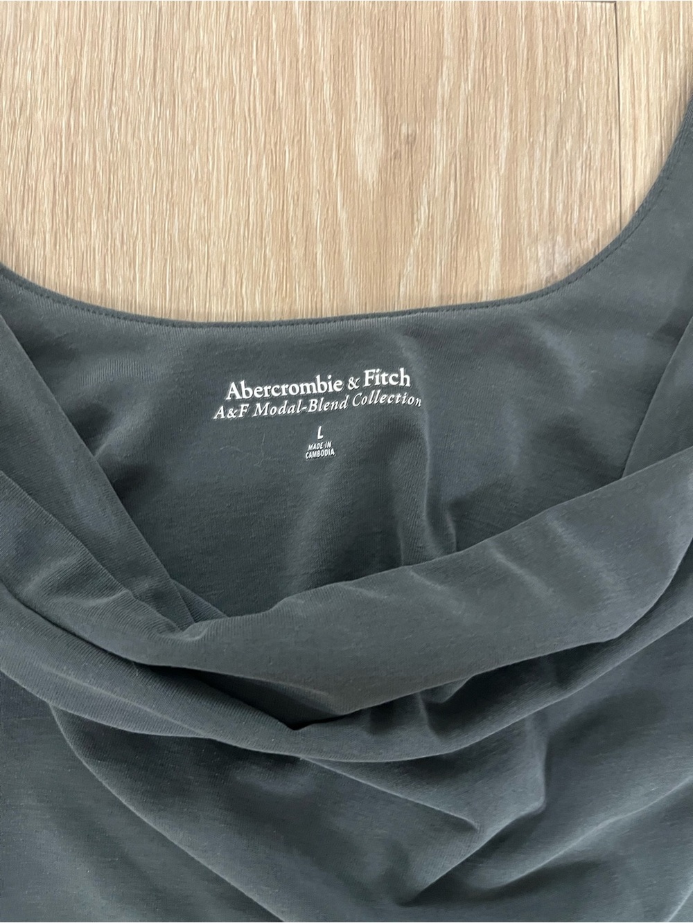 Abercrombie & Fitch Black Draped Cowl Tank - Picture 2 of 2